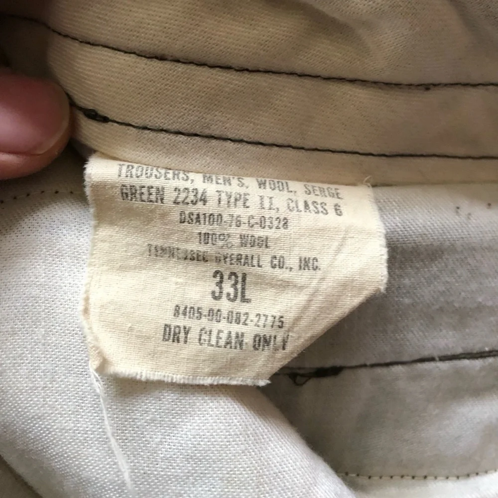 Vintage Army Trousers